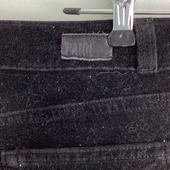 PAIGE Ultra Skinny Black Velvet Jeans - Picture 10 of 14